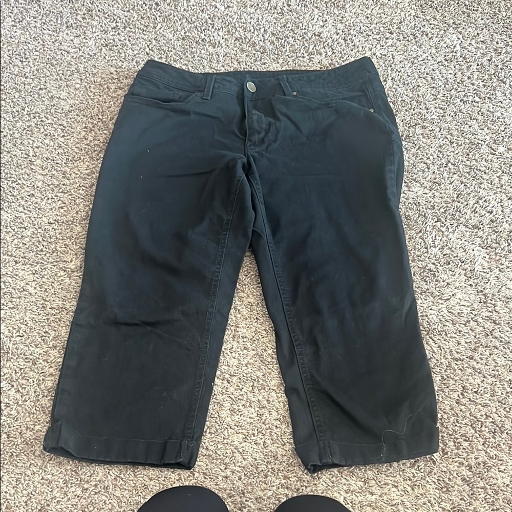 Faded Glory Black Cropped Pants